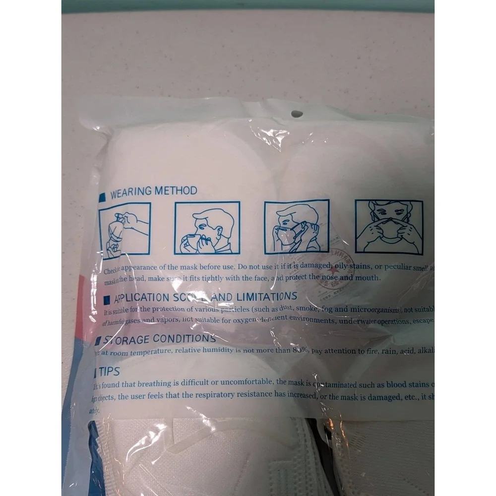KN-95 Protective Fask Mask Non-Medical 50 Pcs Disposable Respirator